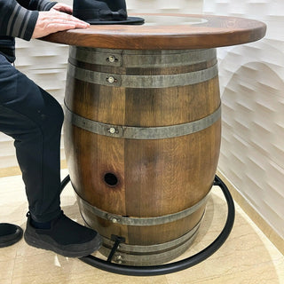 Tops, Rails & Stools Oak Wood Wine Barrels