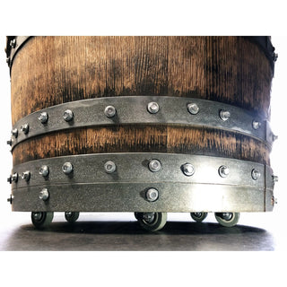 2-Chair Half-Barrel Table Set - Oak Wood Wine Barrels. wine barrel coffee table barrel glass top wine barrel glass top whiskey barrel glass top bourbon barrel glass top barrel coffee table barrel wine rack wine barrel table whiskey barrel whiskey barrel table wine barrel handma