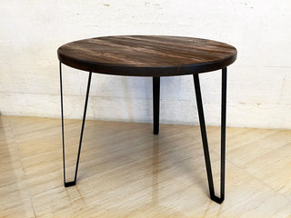 3-Chair Modern Steel Table Set (Dining/Desk/Living Room) - Oak Wood Wine Barrels. wine barrel coffee table barrel glass top wine barrel glass top whiskey barrel glass top bourbon barrel glass top barrel coffee table barrel wine rack wine barrel table whiskey barrel whiskey barrel table wine barrel handma