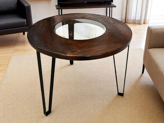 Modern 3-Chair Steel Table Set for Dining/Desk/Living Room - Wine Barrel Chair & Table - Unique Whiskey Barrel Furniture Obarrel.com