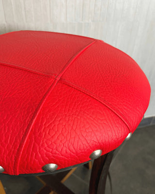 Barrel Stave Bar Stool Red (Limited Colorway) - Oak Wood Wine Barrels. wine barrel coffee table barrel glass top wine barrel glass top whiskey barrel glass top bourbon barrel glass top barrel coffee table barrel wine rack wine barrel table whiskey barrel whiskey barrel table wine barrel handma