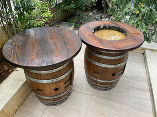 Double Barrel Bar Cabinet Set - Oak Wood Wine Barrels. wine barrel coffee table barrel glass top wine barrel glass top whiskey barrel glass top bourbon barrel glass top barrel coffee table barrel wine rack wine barrel table whiskey barrel whiskey barrel table wine barrel handma