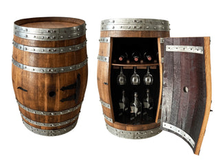 FINCA Museum Multi-Use Bar - Oak Wood Wine Barrels. wine barrel coffee table barrel glass top wine barrel glass top whiskey barrel glass top bourbon barrel glass top barrel coffee table barrel wine rack wine barrel table whiskey barrel whiskey barrel table wine barrel handma
