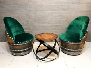 Green Velvet Wine Barrel Chair - Oak Wood Wine Barrels. wine barrel coffee table barrel glass top wine barrel glass top whiskey barrel glass top bourbon barrel glass top barrel coffee table barrel wine rack wine barrel table whiskey barrel whiskey barrel table wine barrel handma