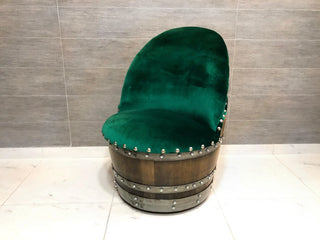 Green Velvet Wine Barrel Chair - Oak Wood Wine Barrels. wine barrel coffee table barrel glass top wine barrel glass top whiskey barrel glass top bourbon barrel glass top barrel coffee table barrel wine rack wine barrel table whiskey barrel whiskey barrel table wine barrel handma