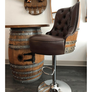 Luxury Full Multi-Use Bar Set - Oak Wood Wine Barrels. wine barrel coffee table barrel glass top wine barrel glass top whiskey barrel glass top bourbon barrel glass top barrel coffee table barrel wine rack wine barrel table whiskey barrel whiskey barrel table wine barrel handma