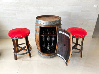 Wine Barrel Bar Set - Oak Wood Wine Barrels. wine barrel coffee table barrel glass top wine barrel glass top whiskey barrel glass top bourbon barrel glass top barrel coffee table barrel wine rack wine barrel table whiskey barrel whiskey barrel table wine barrel handma