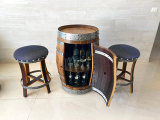 Wine Barrel Bar Set - Oak Wood Wine Barrels. wine barrel coffee table barrel glass top wine barrel glass top whiskey barrel glass top bourbon barrel glass top barrel coffee table barrel wine rack wine barrel table whiskey barrel whiskey barrel table wine barrel handma