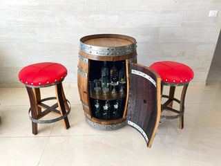 Wine Barrel Bar Set - Oak Wood Wine Barrels. wine barrel coffee table barrel glass top wine barrel glass top whiskey barrel glass top bourbon barrel glass top barrel coffee table barrel wine rack wine barrel table whiskey barrel whiskey barrel table wine barrel handma