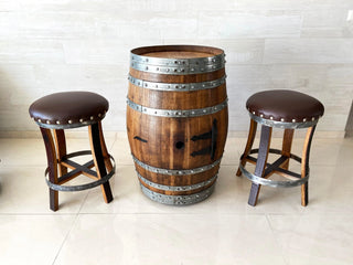 Wine Barrel Bar Set - Oak Wood Wine Barrels. wine barrel coffee table barrel glass top wine barrel glass top whiskey barrel glass top bourbon barrel glass top barrel coffee table barrel wine rack wine barrel table whiskey barrel whiskey barrel table wine barrel handma