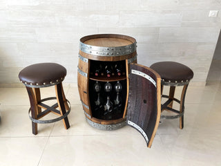 Wine Barrel Bar Set - Oak Wood Wine Barrels. wine barrel coffee table barrel glass top wine barrel glass top whiskey barrel glass top bourbon barrel glass top barrel coffee table barrel wine rack wine barrel table whiskey barrel whiskey barrel table wine barrel handma