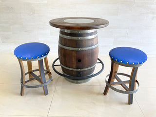 Wine Barrel Bistro Set - Oak Wood Wine Barrels. wine barrel coffee table barrel glass top wine barrel glass top whiskey barrel glass top bourbon barrel glass top barrel coffee table barrel wine rack wine barrel table whiskey barrel whiskey barrel table wine barrel handma