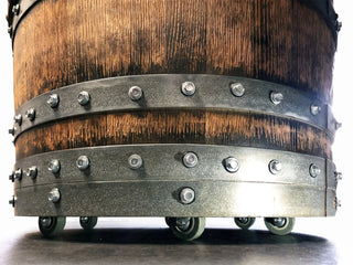 Wine Barrel Chair Blue Denim (Limited Colorway) - Oak Wood Wine Barrels. wine barrel coffee table barrel glass top wine barrel glass top whiskey barrel glass top bourbon barrel glass top barrel coffee table barrel wine rack wine barrel table whiskey barrel whiskey barrel table wine barrel handma