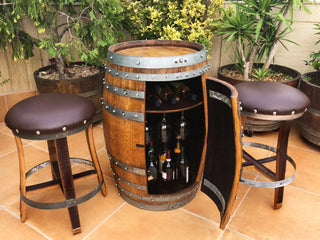 Wine Barrel Multi-Use Bar - Oak Wood Wine Barrels. wine barrel coffee table barrel glass top wine barrel glass top whiskey barrel glass top bourbon barrel glass top barrel coffee table barrel wine rack wine barrel table whiskey barrel whiskey barrel table wine barrel handma
