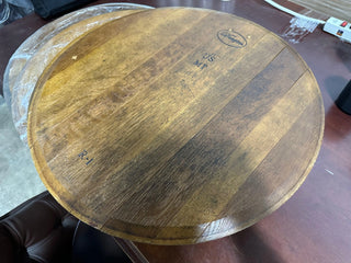 Wine Barrel Top - Finished Barrel Oak Head With Backing Installed - Oak Wood Wine Barrels. wine barrel coffee table barrel glass top wine barrel glass top whiskey barrel glass top bourbon barrel glass top barrel coffee table barrel wine rack wine barrel table whiskey barrel whiskey barrel table wine barrel handma
