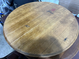Wine Barrel Top - Finished Barrel Oak Head With Backing Installed - Oak Wood Wine Barrels. wine barrel coffee table barrel glass top wine barrel glass top whiskey barrel glass top bourbon barrel glass top barrel coffee table barrel wine rack wine barrel table whiskey barrel whiskey barrel table wine barrel handma