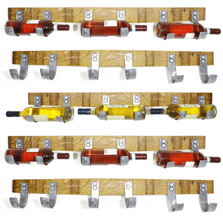 3-Bottle Stave Display - Oak Wood Wine Barrels. wine barrel coffee table barrel glass top wine barrel glass top whiskey barrel glass top bourbon barrel glass top barrel coffee table barrel wine rack wine barrel table whiskey barrel whiskey barrel table wine barrel handma