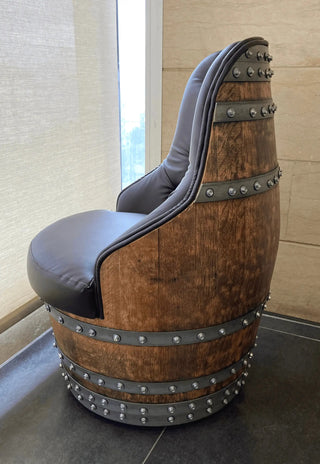Luxury Wine Barrel Captain Chair - Oak Wood Wine Barrels. wine barrel coffee table barrel glass top wine barrel glass top whiskey barrel glass top bourbon barrel glass top barrel coffee table barrel wine rack wine barrel table whiskey barrel whiskey barrel table wine barrel handma