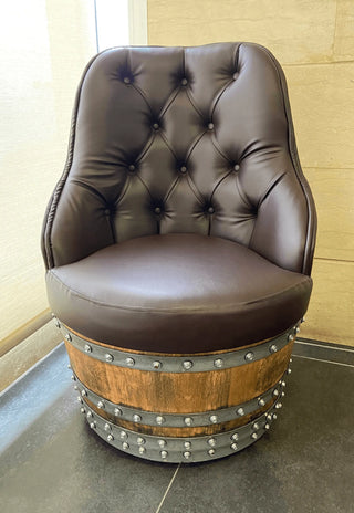 Luxury Wine Barrel Captain Chair Table Set - Oak Wood Wine Barrels. wine barrel coffee table barrel glass top wine barrel glass top whiskey barrel glass top bourbon barrel glass top barrel coffee table barrel wine rack wine barrel table whiskey barrel whiskey barrel table wine barrel handma