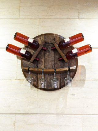 Wine Barrel Head Bottle-Glass Display - Oak Wood Wine Barrels. wine barrel coffee table barrel glass top wine barrel glass top whiskey barrel glass top bourbon barrel glass top barrel coffee table barrel wine rack wine barrel table whiskey barrel whiskey barrel table wine barrel handma