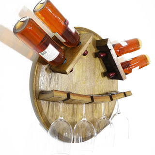 Wine Barrel Head Bottle-Glass Display - Oak Wood Wine Barrels. wine barrel coffee table barrel glass top wine barrel glass top whiskey barrel glass top bourbon barrel glass top barrel coffee table barrel wine rack wine barrel table whiskey barrel whiskey barrel table wine barrel handma