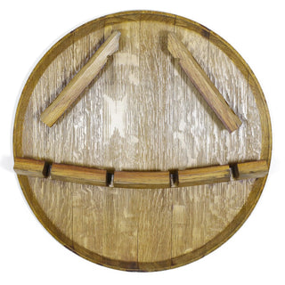 Wine Barrel Head Bottle-Glass Display - Oak Wood Wine Barrels. wine barrel coffee table barrel glass top wine barrel glass top whiskey barrel glass top bourbon barrel glass top barrel coffee table barrel wine rack wine barrel table whiskey barrel whiskey barrel table wine barrel handma