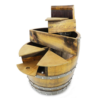 Wine Barrel Top Shelf Bar - Oak Wood Wine Barrels. wine barrel coffee table barrel glass top wine barrel glass top whiskey barrel glass top bourbon barrel glass top barrel coffee table barrel wine rack wine barrel table whiskey barrel whiskey barrel table wine barrel handma