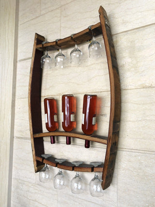 Wine Barrel Trio Bottle Display - Oak Wood Wine Barrels. wine barrel coffee table barrel glass top wine barrel glass top whiskey barrel glass top bourbon barrel glass top barrel coffee table barrel wine rack wine barrel table whiskey barrel whiskey barrel table wine barrel handma