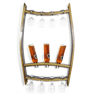 Wine Barrel Trio Bottle Display - Oak Wood Wine Barrels. wine barrel coffee table barrel glass top wine barrel glass top whiskey barrel glass top bourbon barrel glass top barrel coffee table barrel wine rack wine barrel table whiskey barrel whiskey barrel table wine barrel handma