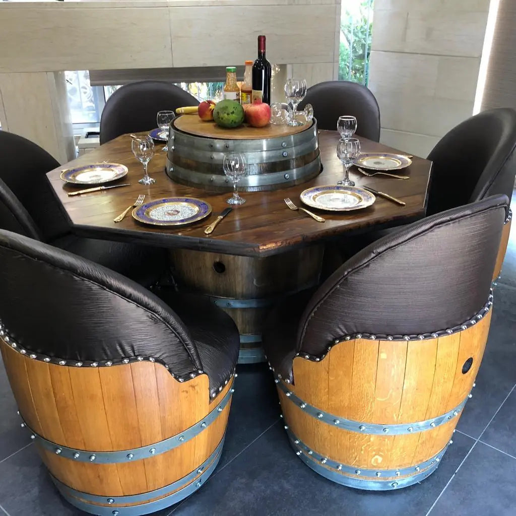An Introduction to Upcycling Old Wine Barrels Into Stylish Furniture - Oak Wood Wine Barrels