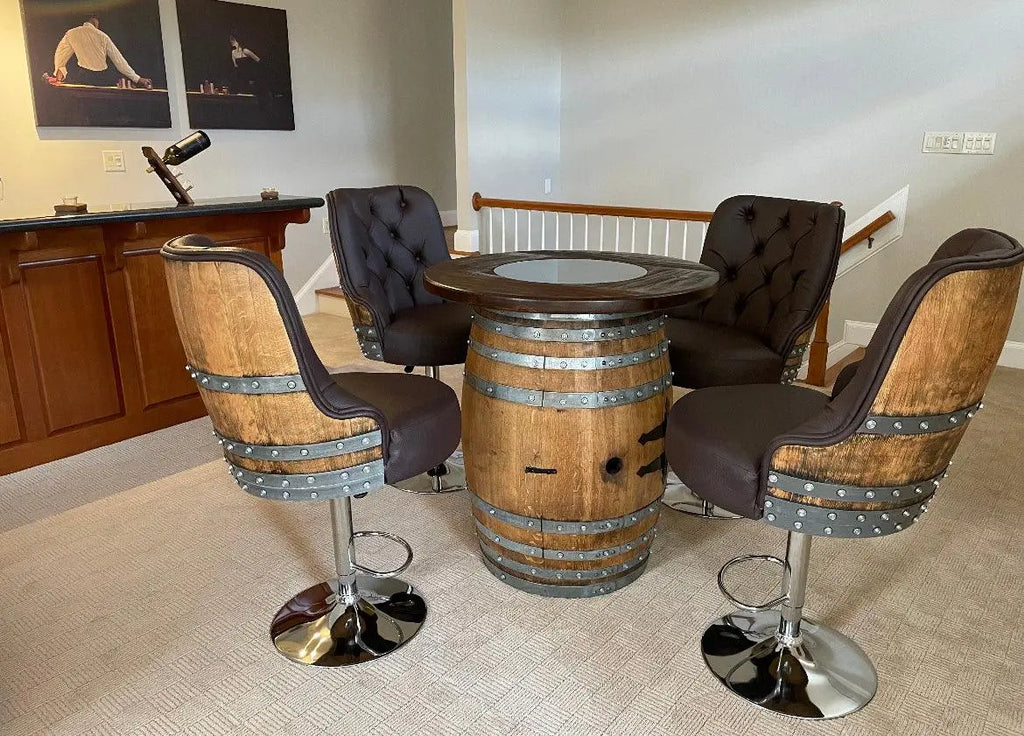 Man Cave Ideas: Wine Barrel Furniture - Oak Wood Wine Barrels