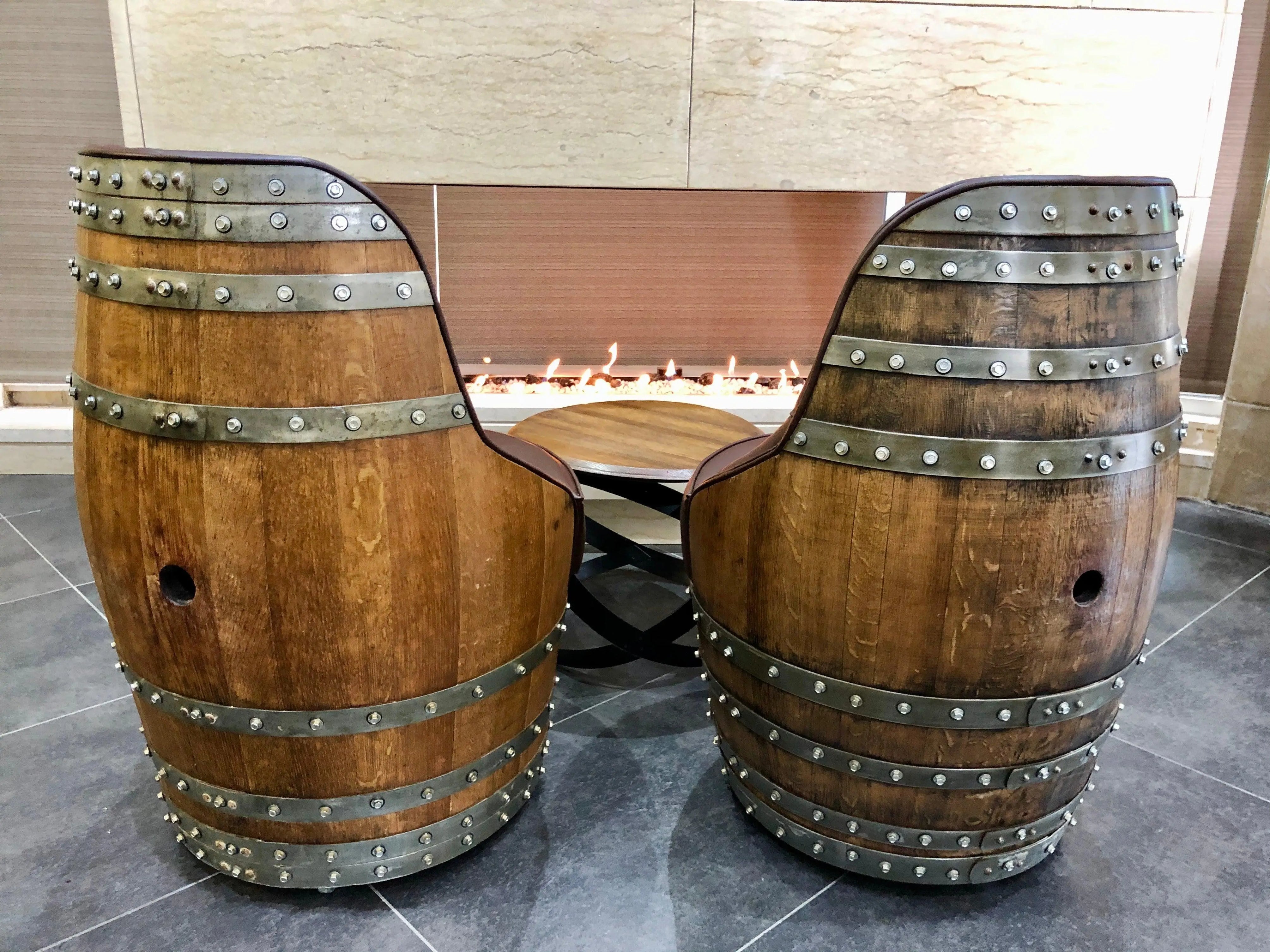 The story told through cooperage and winery markings on oak barrels ...