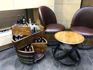 Wine Barrel Minibar - Oak Wood Wine Barrels