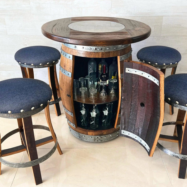 Barrel Bar Whiskey Barrel Bar Drink Cabinet Home Bar Whisky Barrel Bar  Personalised Bottle Storage Minibar the Highlander 