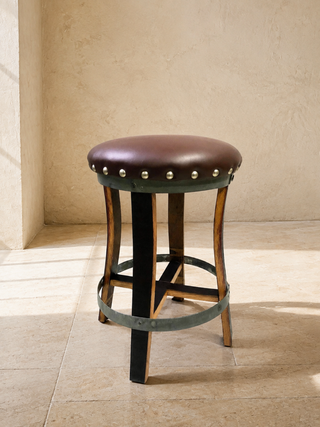 Whiskey & Wine Barrel DIY Bistro Kit — Table Top, Foot Rail & Stools
