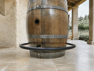 Whiskey & Wine Barrel DIY Bistro Kit — Table Top, Foot Rail & Stools