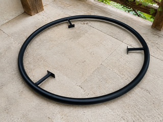 Whiskey & Wine Barrel DIY Bistro Kit — Table Top, Foot Rail & Stools