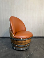 Wine Barrel Chair Rustic Brown (2024 Limited Colorway) Obarrel.com