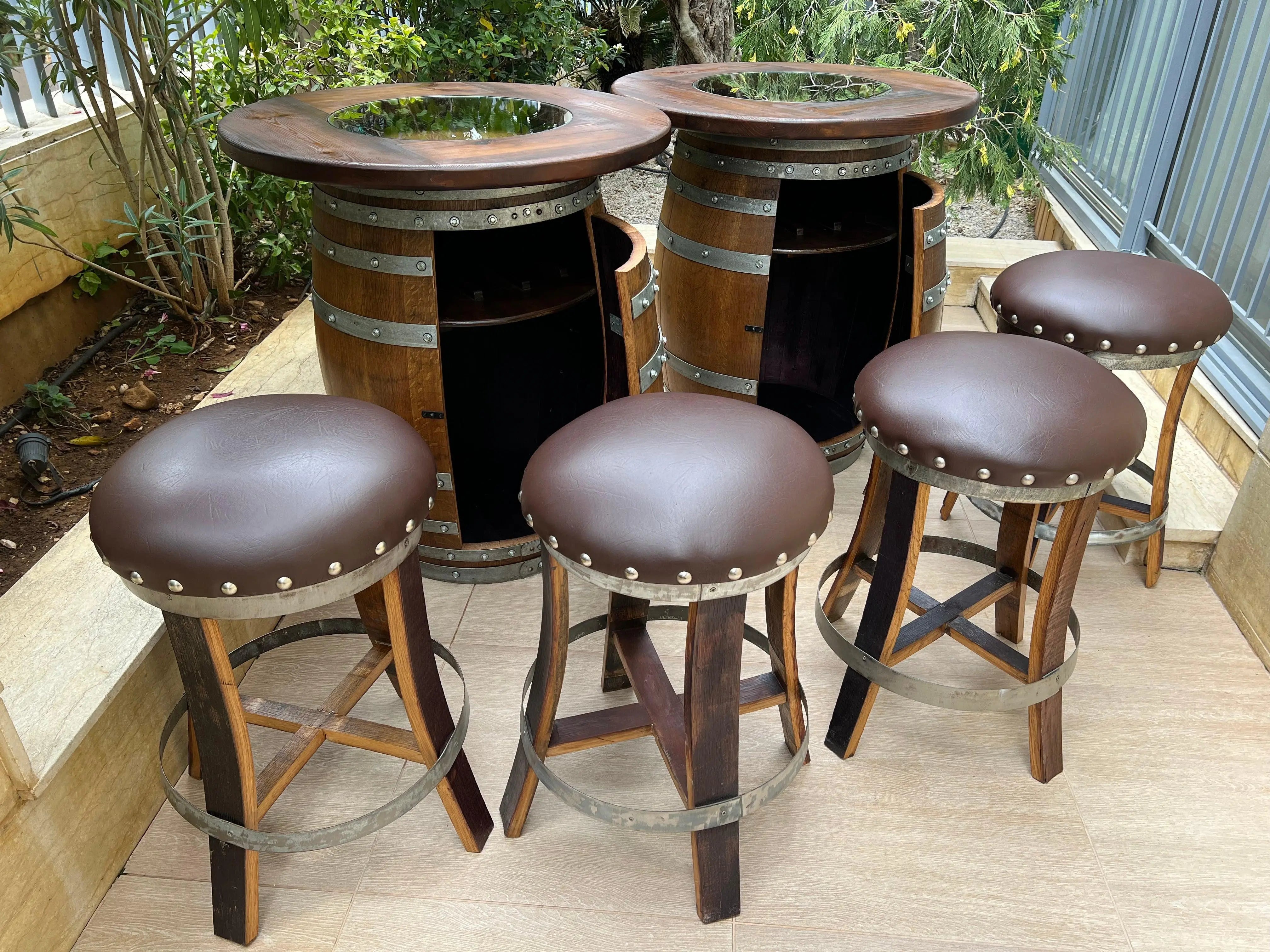 Whiskey Wine Barrel Bar Stools For Sale Vintage Oak Wine Barrel