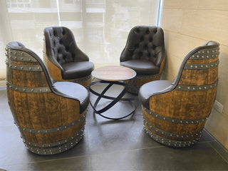 Luxury Wine Barrel Captain Chair - Oak Wood Wine Barrels. wine barrel coffee table barrel glass top wine barrel glass top whiskey barrel glass top bourbon barrel glass top barrel coffee table barrel wine rack wine barrel table whiskey barrel whiskey barrel table wine barrel handma