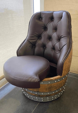 Luxury Wine Barrel Captain Chair - Oak Wood Wine Barrels. wine barrel coffee table barrel glass top wine barrel glass top whiskey barrel glass top bourbon barrel glass top barrel coffee table barrel wine rack wine barrel table whiskey barrel whiskey barrel table wine barrel handma