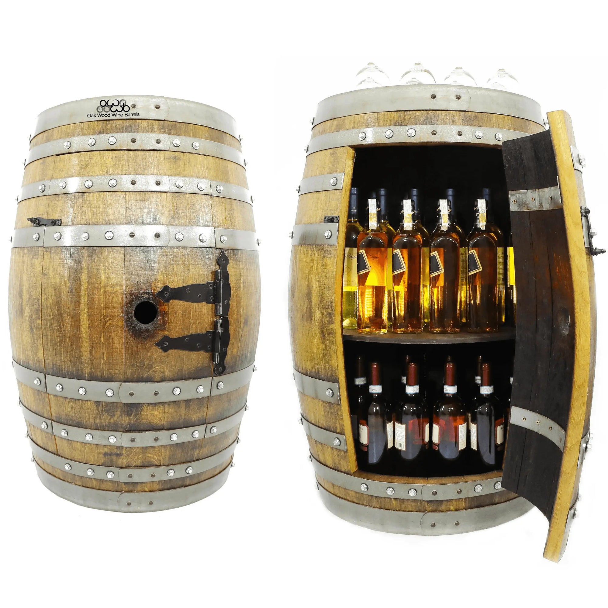 Wine barrel best sale cabinet for sale