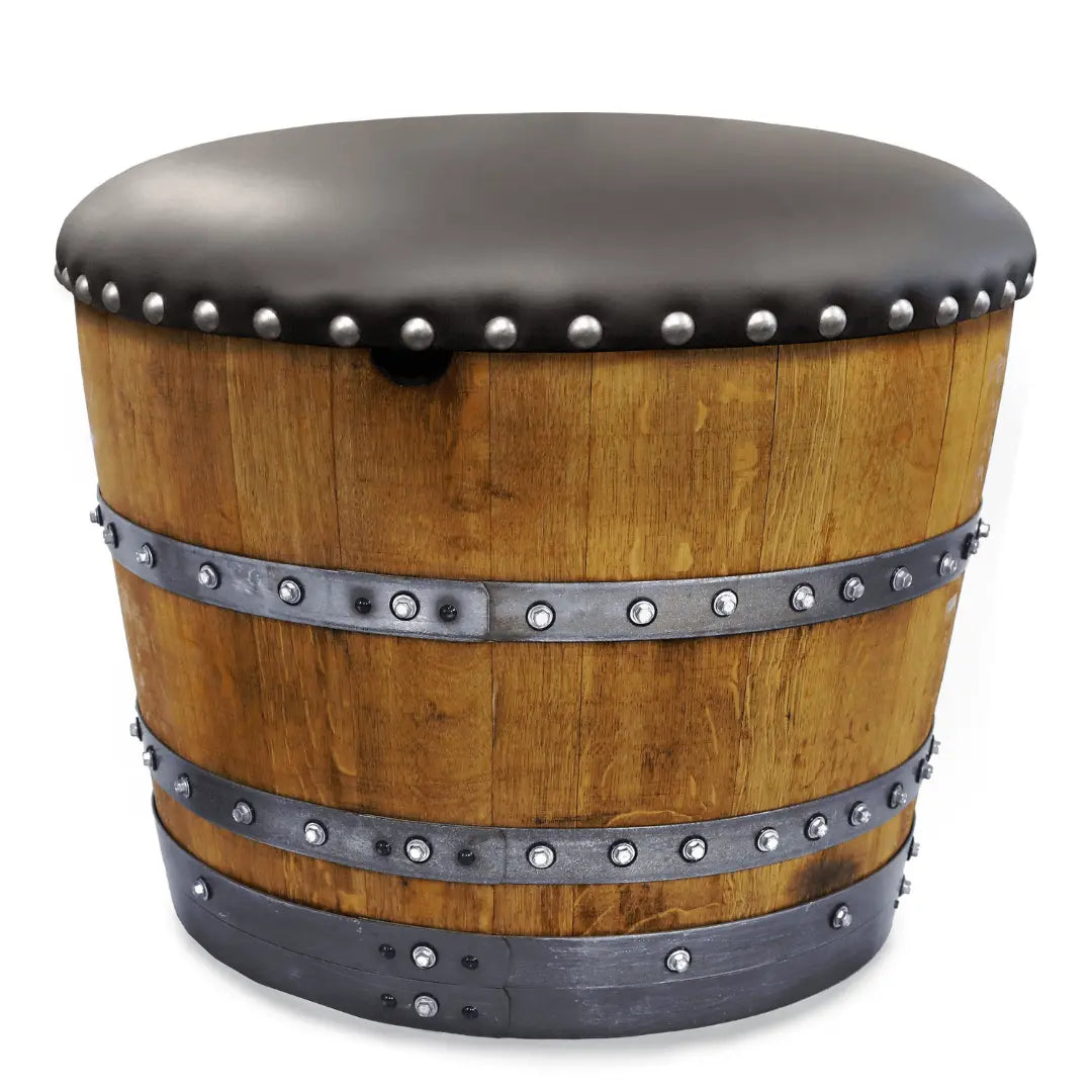 Wine Barrel Ottoman Oak Wood Wine Barrels