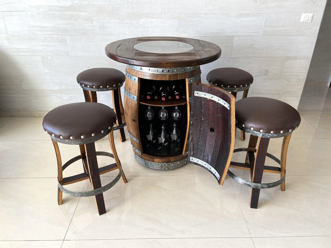 Oak Wood Wine Barrels: Authentic Barrel Furniture